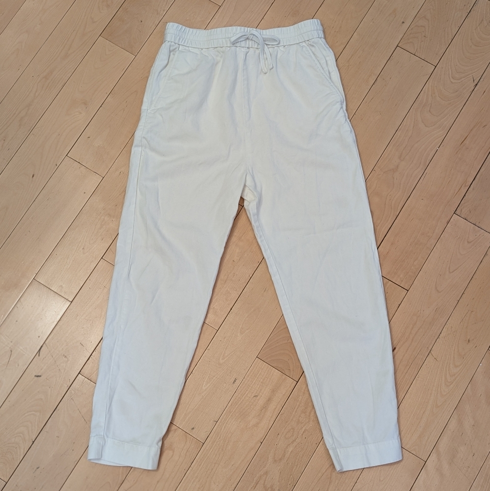 MOVING SALE COS Cotton Linen Blend Joggers Size 2 White